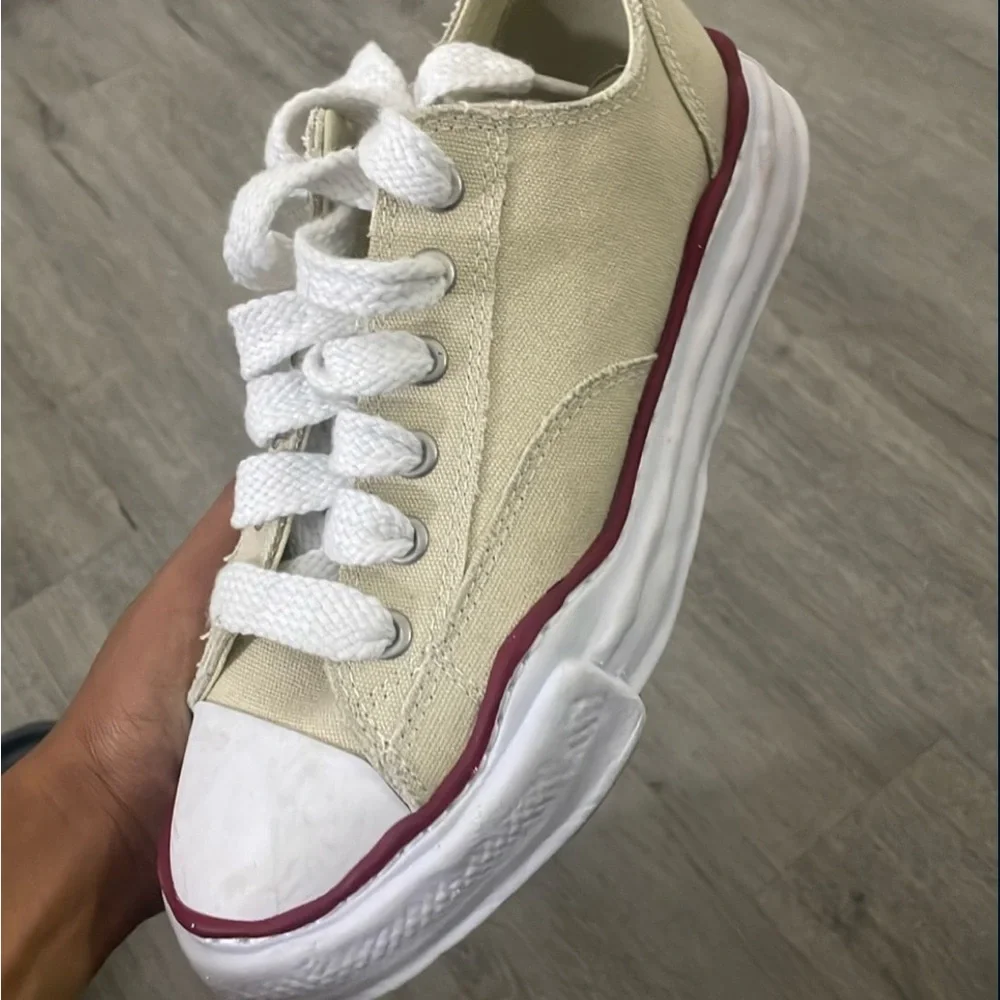 PETERSON" OG Sole Canvas Low-top Sneaker  Maison MIHARA YASUHIRO - Picture 4 of 4